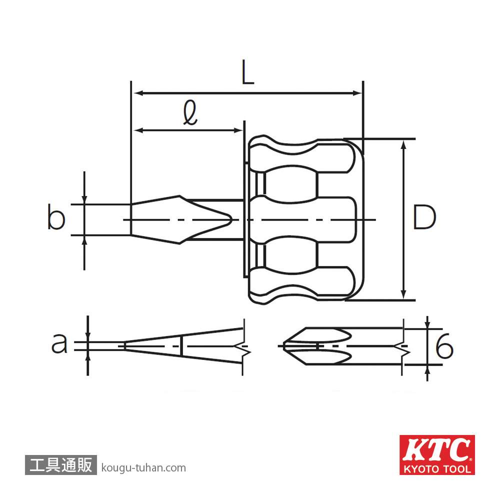 KTC SD3-PS ミニスタッビドライバ (クロス) (JANツキ)の画像