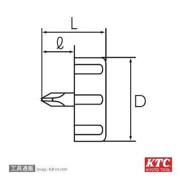 KTC SD4-PS ショートスタッビドライバ (クロス) (JANツキ)の画像
