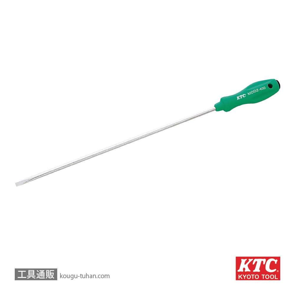 KTC MDDZ-400 樹脂柄ドライバ ロング丸軸 マイナスの画像