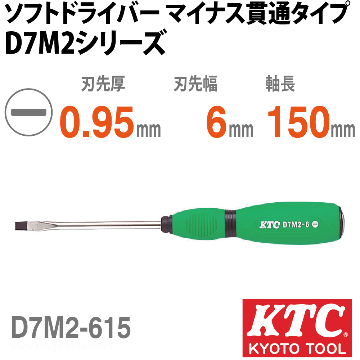 D7M2-615 ソフトドライバ マイナス貫通タイプ