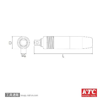 KTC SD30-B インパクトドライバ 本体の画像