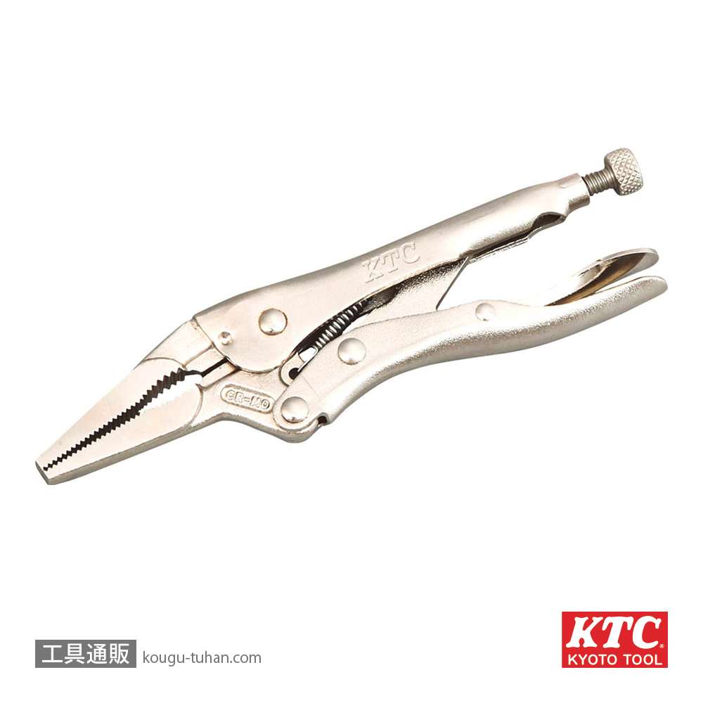 KTC 100LN ロッキングプライヤロングノーズ (ワイヤーカッタ付)の画像
