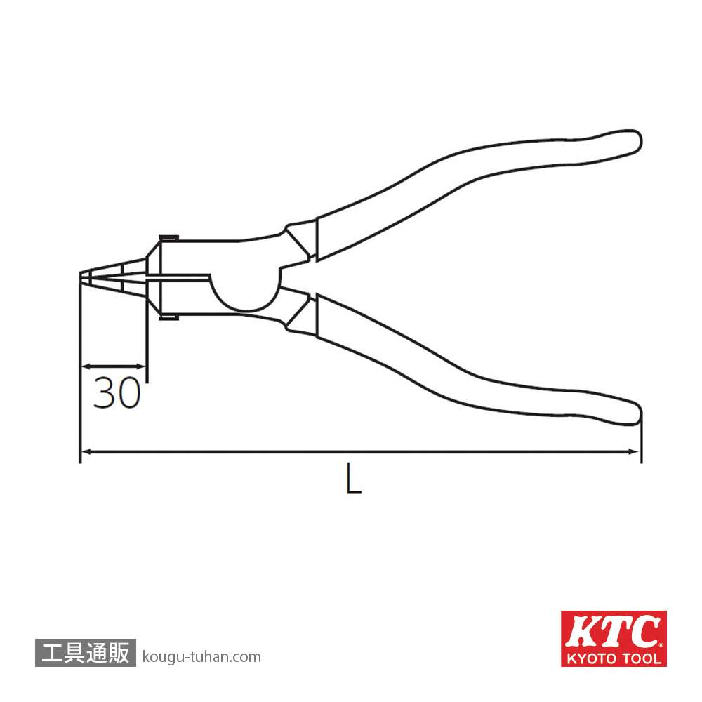 KTC SOP-1715 直型スナップリングプライヤ軸用の画像
