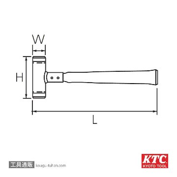 KTC UD1-10B ショックレスハンマの画像