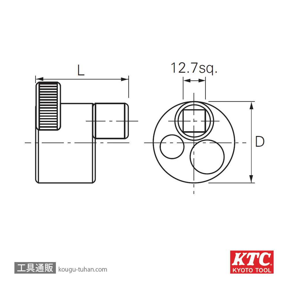 KTC BSR30 (12.7SQ)スタッドリムーバーの画像