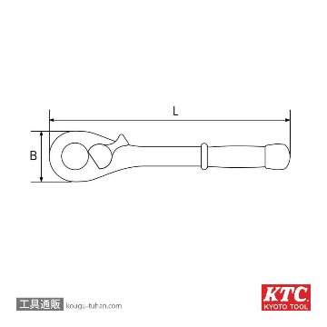 KTC ZGWPA30550 絶縁トルクレンチの画像