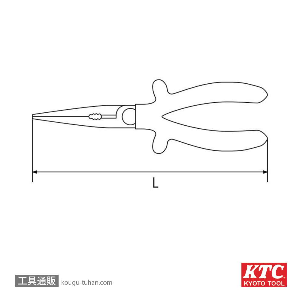 KTC ZPSL-160 絶縁ラジオペンチの画像