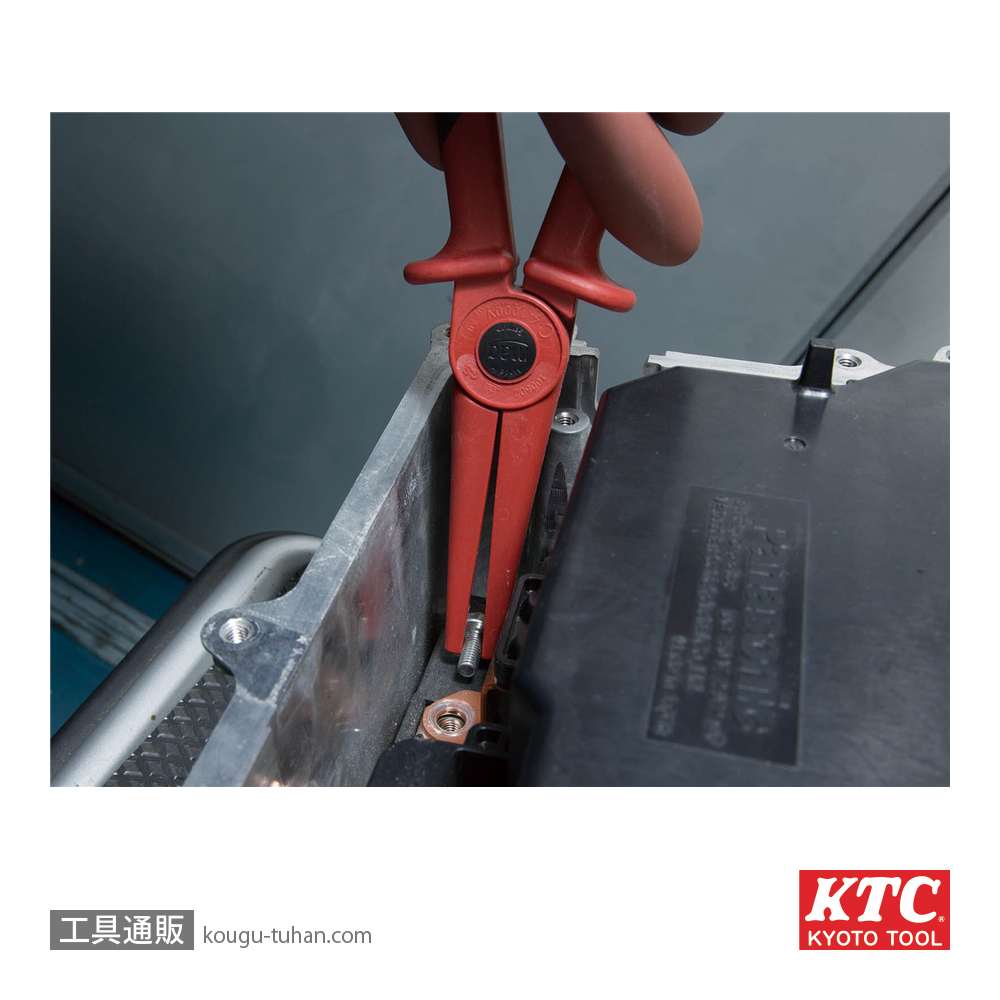 KTC ZPSL-220R 樹脂製絶縁ノ-ズプライヤ-の画像