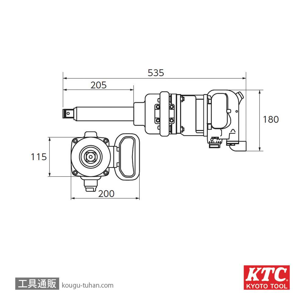 KTC JAP885 (25.4SQ)大型メガインパクトの画像