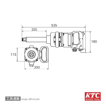 KTC JAP885 (25.4SQ)大型メガインパクトの画像