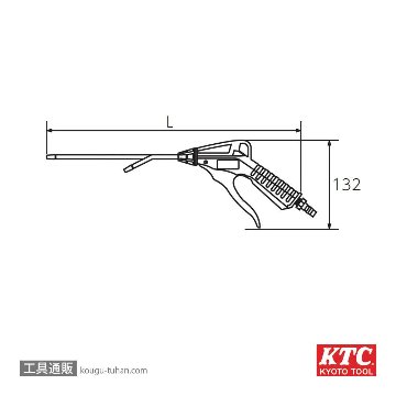 KTC YKAG-490A エアブローガンの画像