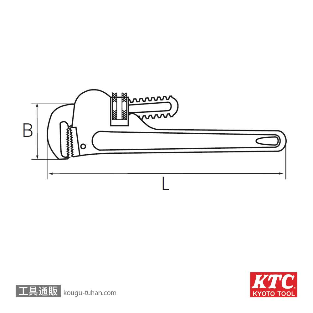 KTC PWA-250 パイプレンチの画像