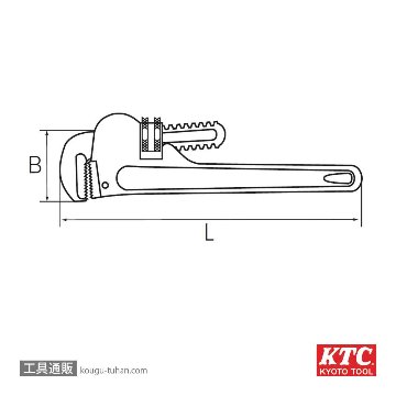 KTC PWA-350 パイプレンチの画像