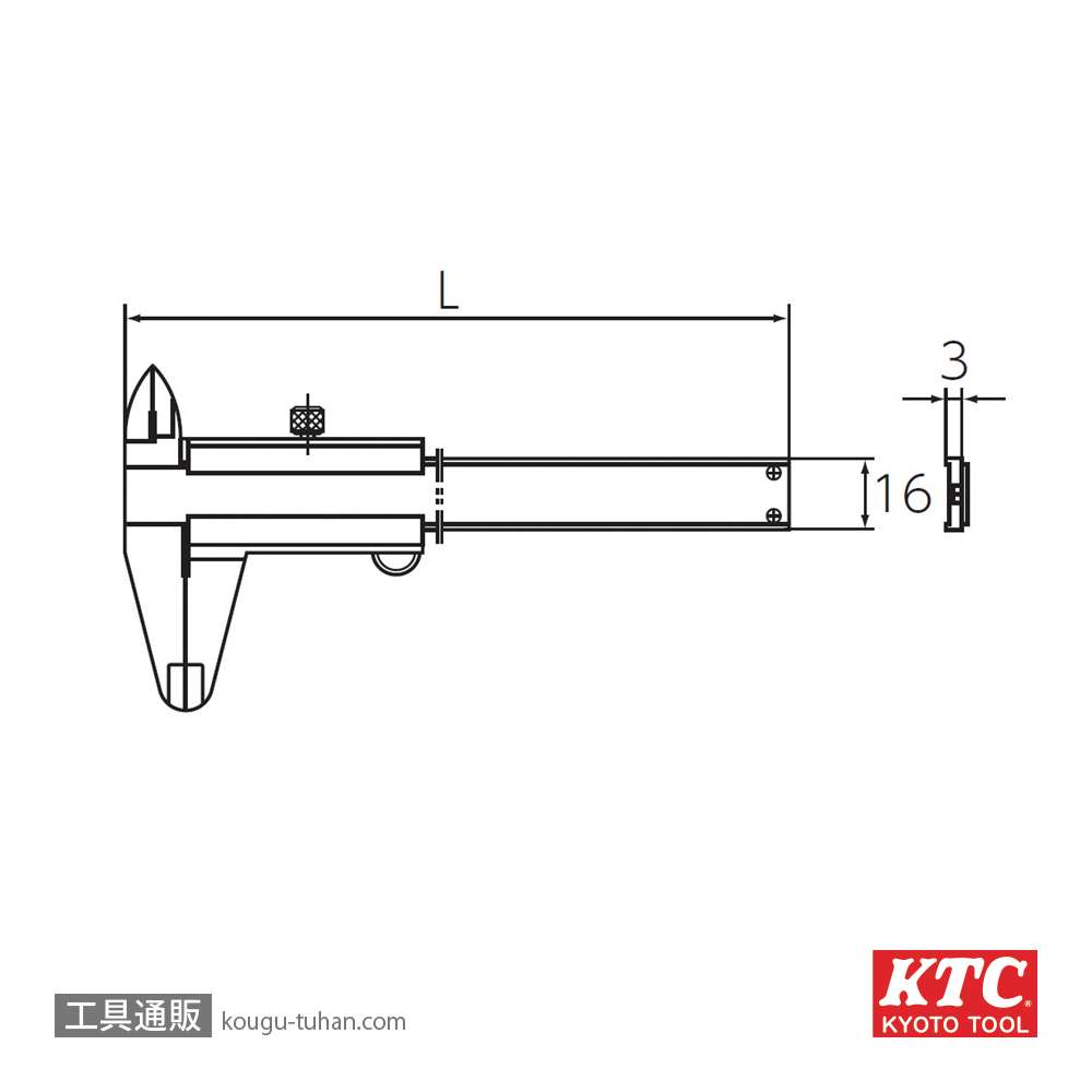KTC GMN-30 ノギス (0-300MM)の画像