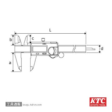 KTC GND20 200mm デジタルノギスの画像