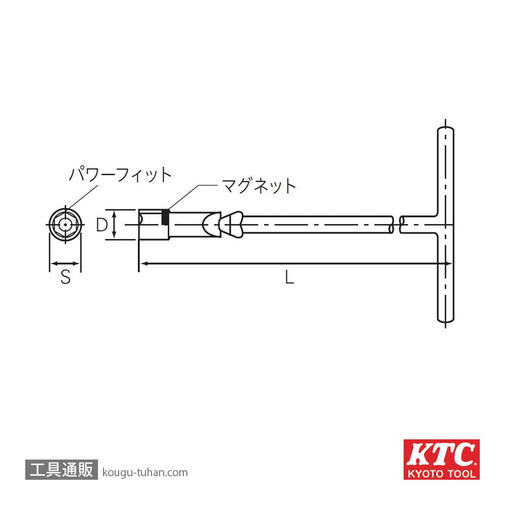 KTC PHF-16H Ｔ型フレックスプラグレンチの画像