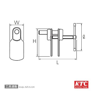 KTC AB-10 ディスクブレーキピストンツールの画像