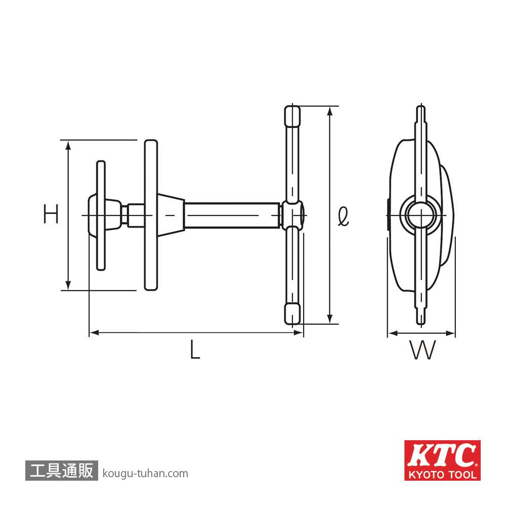 KTC AB-11 ディスクブレーキピストンツールの画像