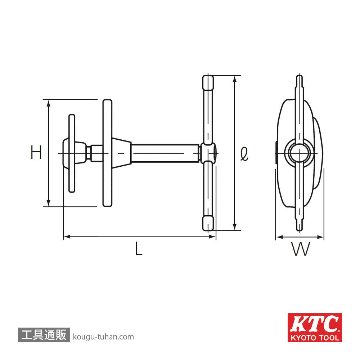 KTC AB-11 ディスクブレーキピストンツールの画像