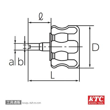 KTC MVC-30 タイヤバルブレンチの画像
