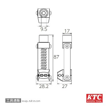 KTC AE921 ホースクリップツールの画像