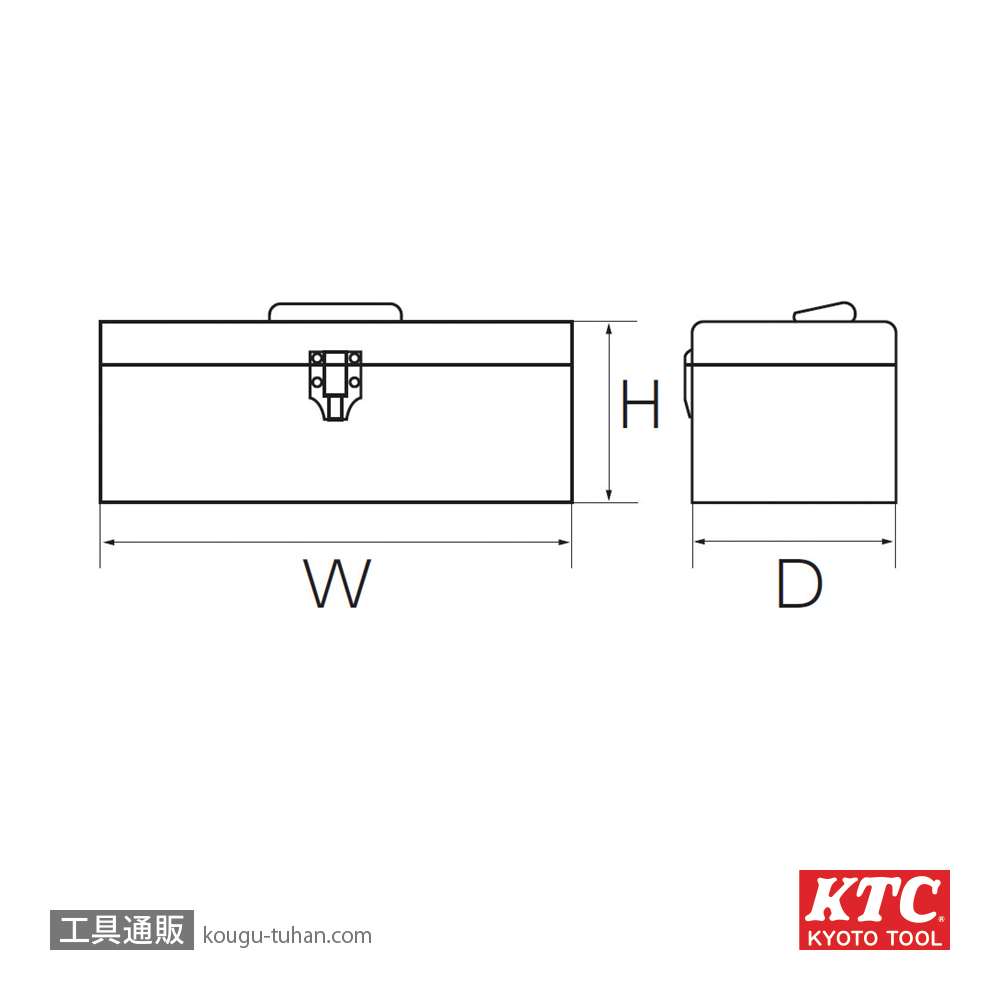 KTC SK120-M 片開きメタルケースの画像