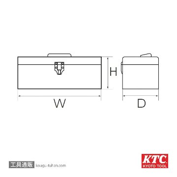 KTC SK120-M 片開きメタルケースの画像