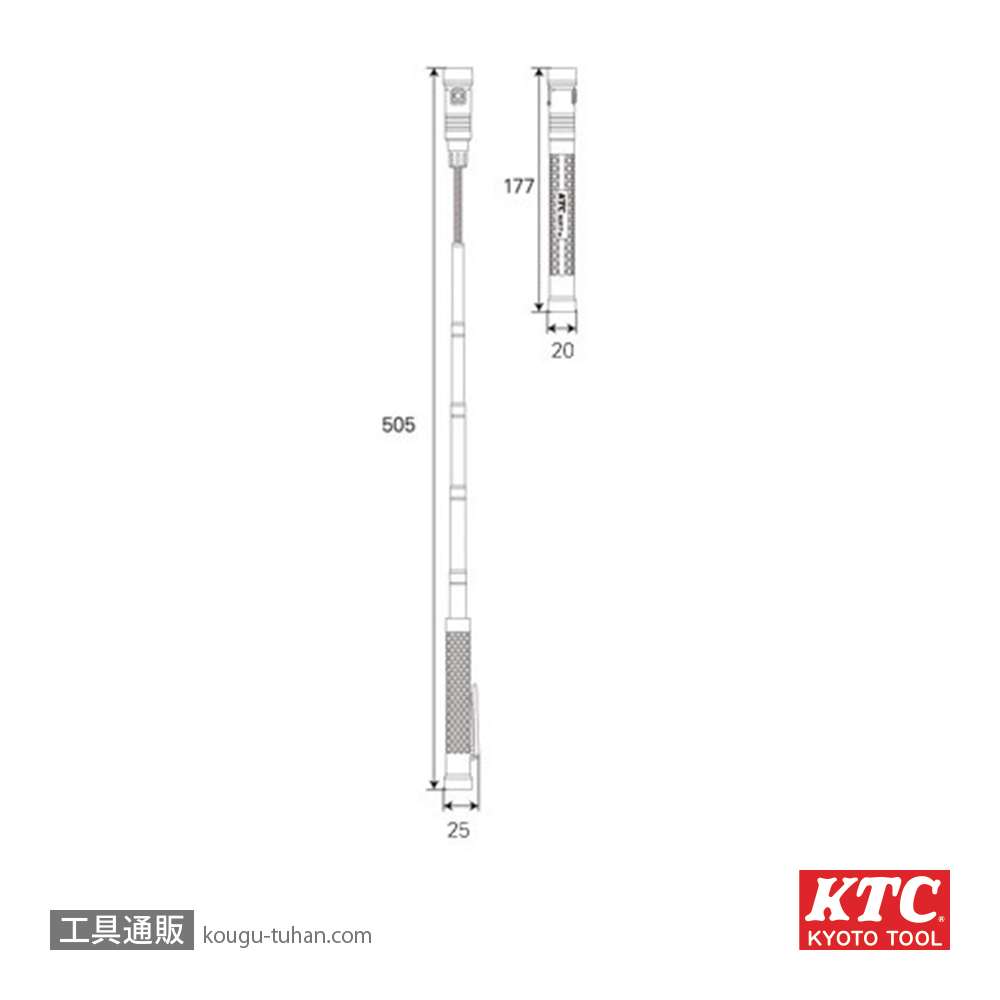 KTC AL817 充電式LEDライトピックアップツールの画像