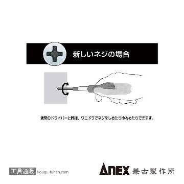 ANEX NO.3980-S1 ビスブレーカードライバー ワニドラセットの画像