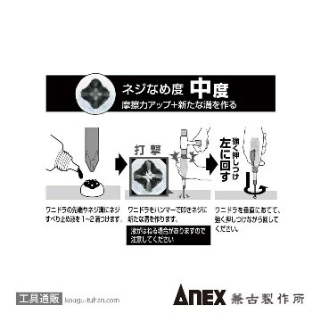 ANEX NO.3980-S1 ビスブレーカードライバー ワニドラセットの画像