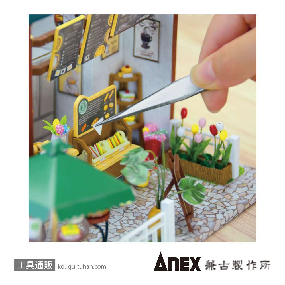 ANEX ATW-S3 ステンレスピンセット125MM/AAタイプ直・先曲の画像