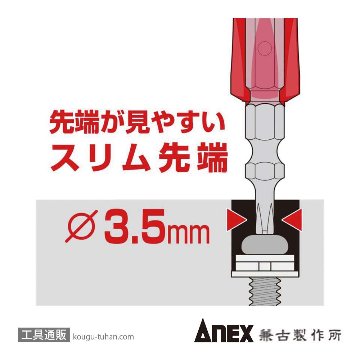 ANEX AZM-1598 絶縁ビット+1x-5x98の画像