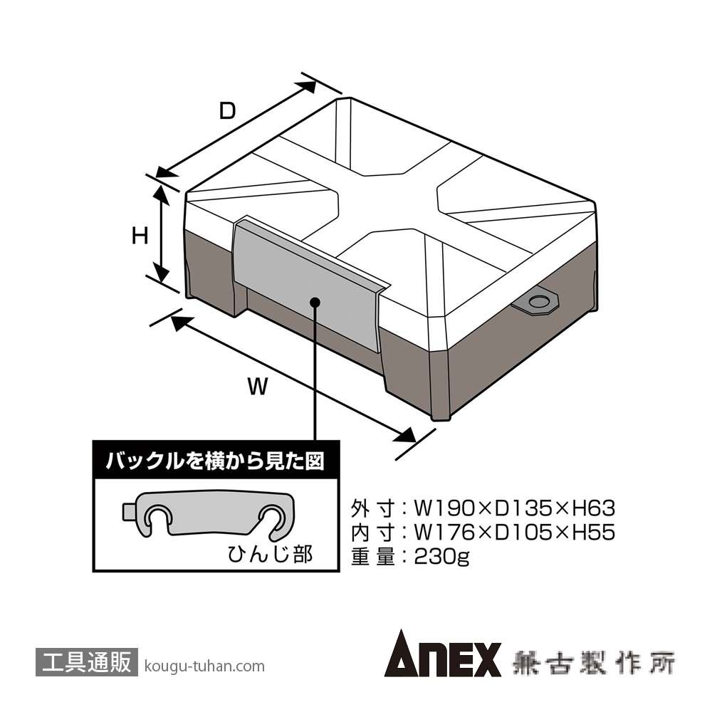 ANEX ATC-RK タフケースの画像