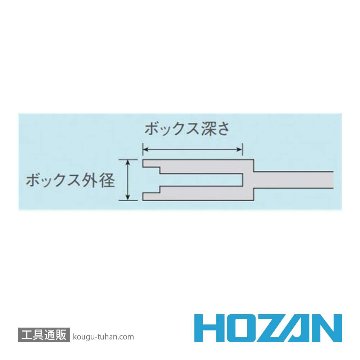 HOZAN D-840-7 ナットドライバー 7MMの画像