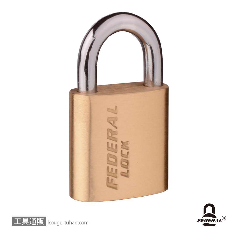 FEDERAL LOCK X20-KA201-P 南京錠 20mm (同一KEY)の画像