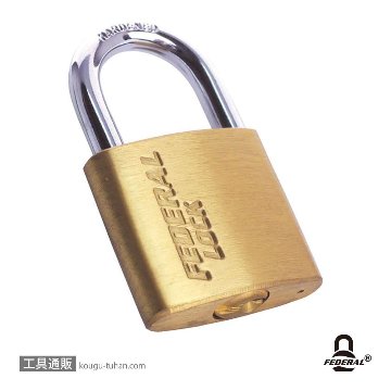 FEDERAL LOCK XD30-KA301-P 南京錠 30mm(同一KEY)の画像