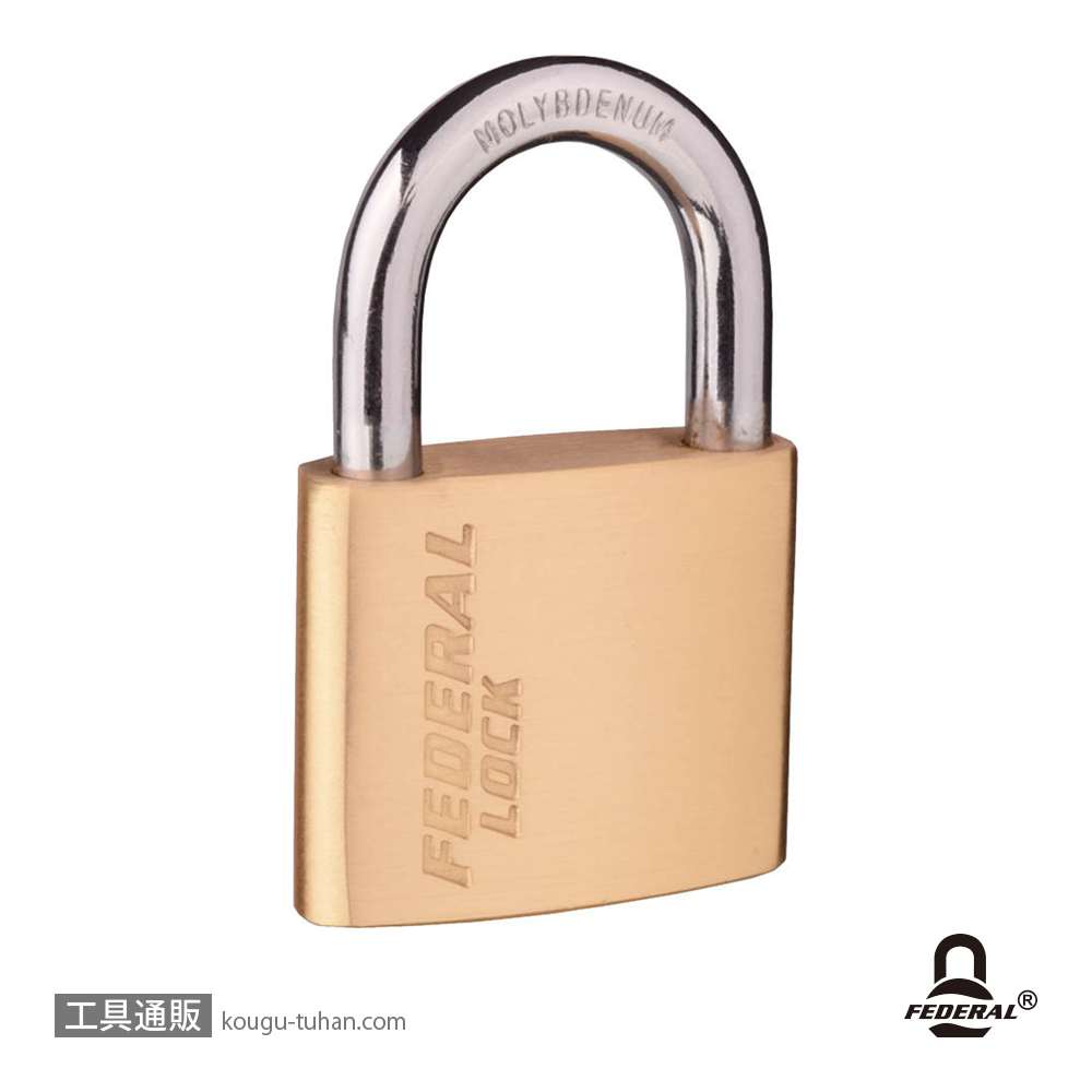 FEDERAL LOCK XD40R-P 南京錠 40mmの画像