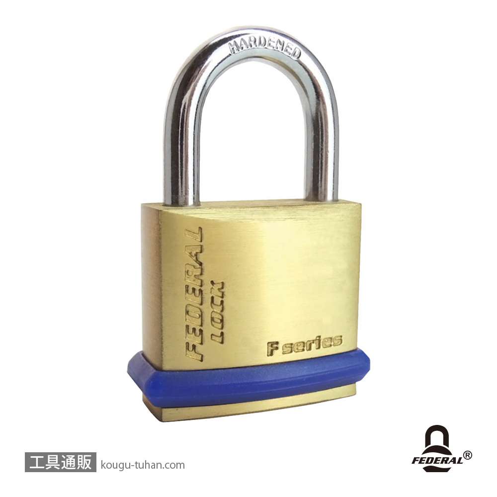 FEDERAL LOCK F30-P 南京錠 PEリング付 30mmの画像
