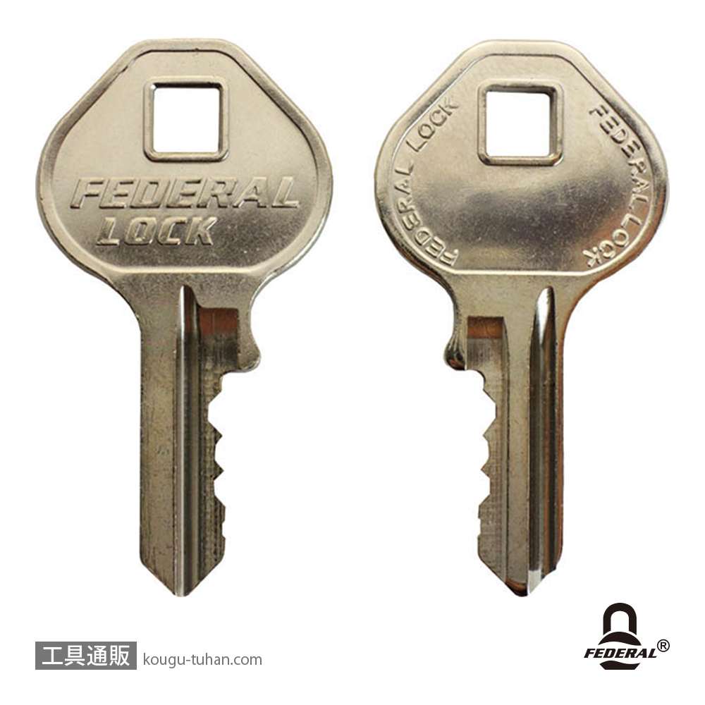 FEDERAL LOCK F40-P 南京錠 PEリング付40mmの画像
