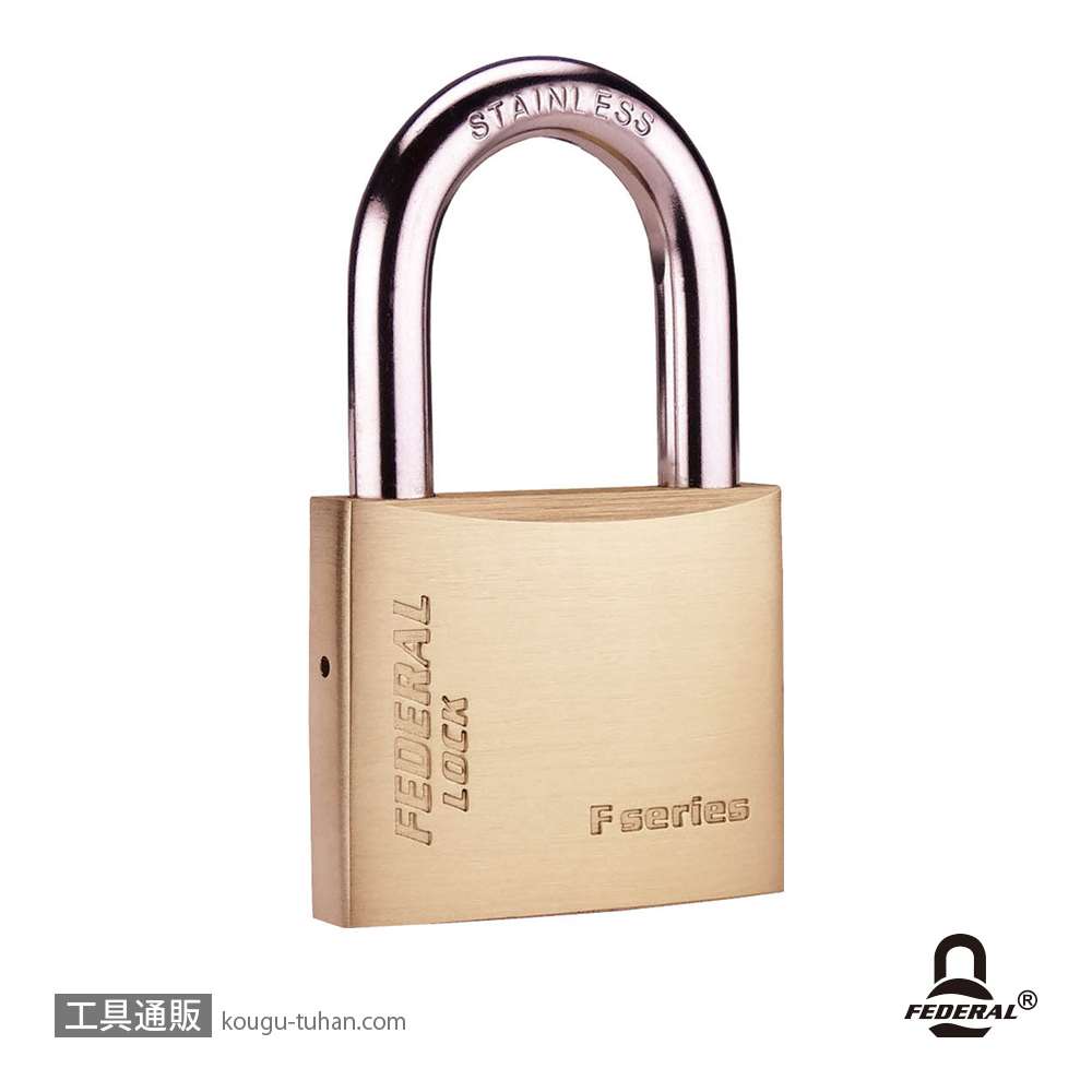 FEDERAL LOCK F40WOB-KA401-P 南京錠 40mm (同一KEY)の画像