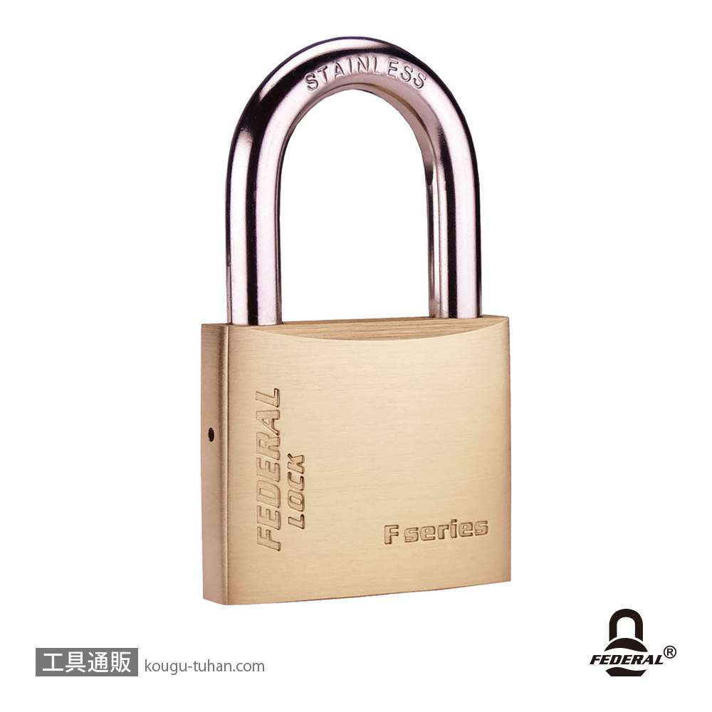 FEDERAL LOCK F50WOB-KA501-P 南京錠 50mm (同一KEY)の画像