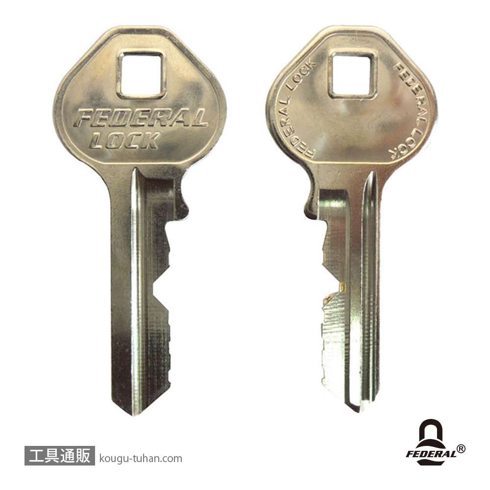 FEDERAL LOCK F60-P 南京錠 PEリング付 60mmの画像