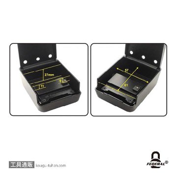 FEDERAL LOCK SKB-004-P ダイヤル式キーボックスS 据置/固定タイプの画像