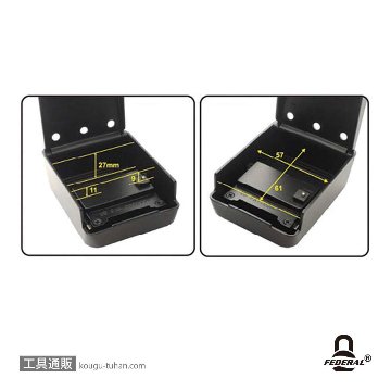 FEDERAL LOCK SKSS-004-P ダイヤル式キーボックスS 吊下げタイプの画像