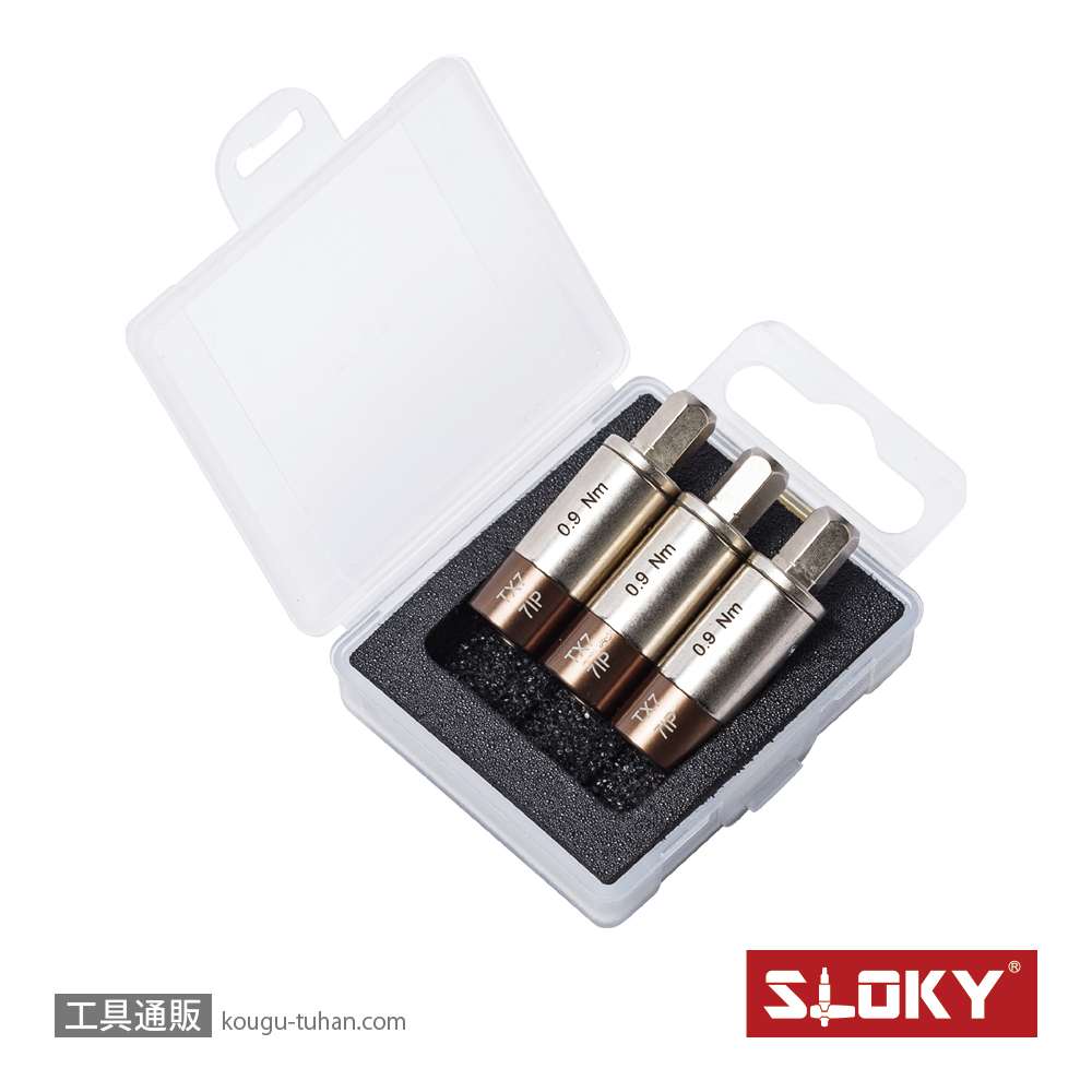 SLOKY TOK-12-TX07 3本組トルクアダプター 0.9Nm TX07の画像