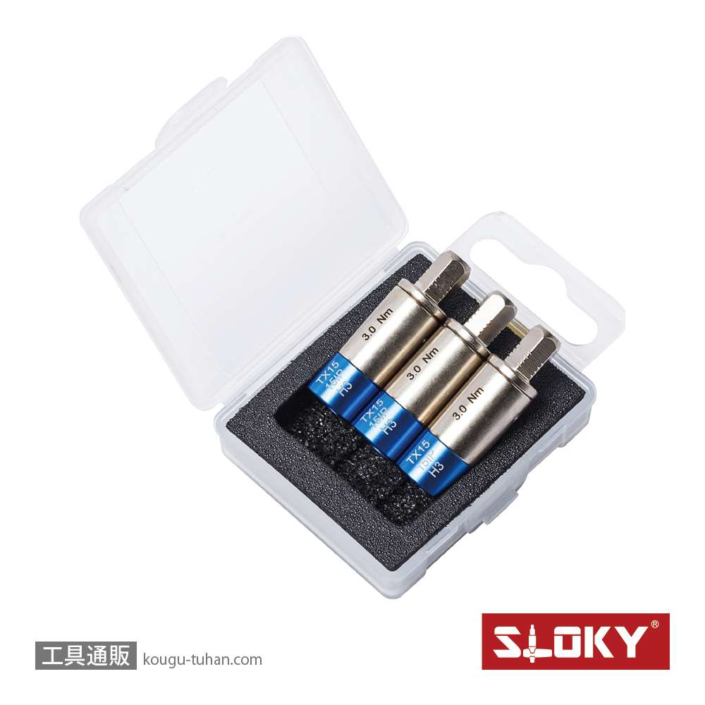 SLOKY TOK-12-TX15 3本組トルクアダプター 3.0Nm TX15の画像