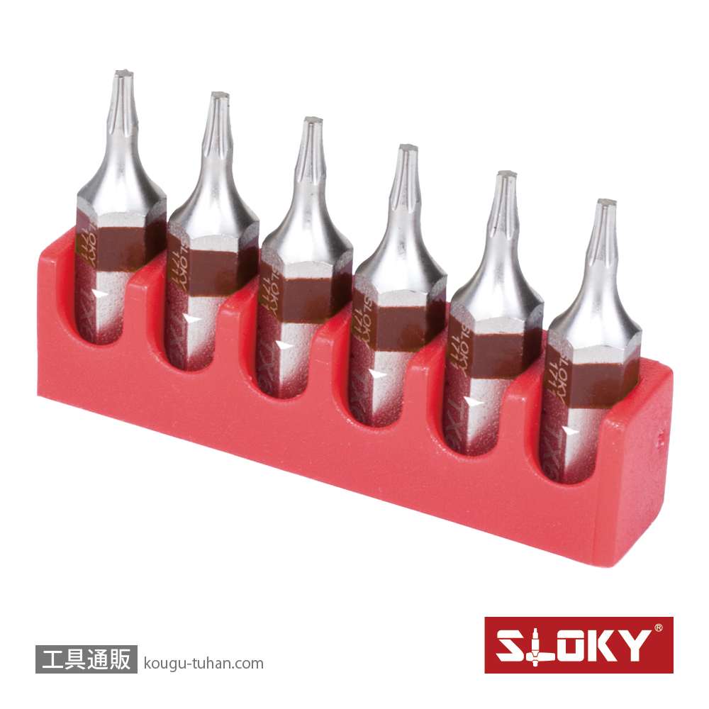 SLOKY BIT25-TX07 6本組ヘクスローブショートビットTX07の画像