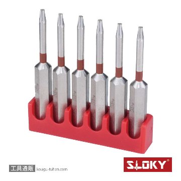 SLOKY BIT50-TX06 6本組ヘクスローブロングビットTX06の画像