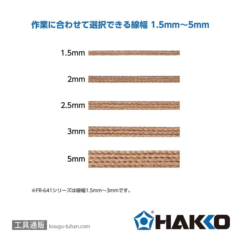 白光 FR101-1515-J ハッコーウィック ノークリーン 1.5mmX1.5mの画像