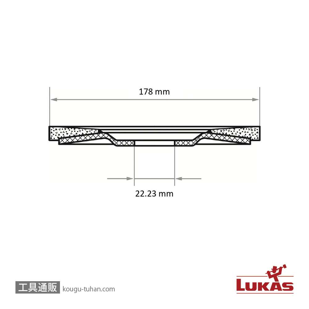 LUKAS A27441780401445 V2P 178 ZP ブルー #40【10点セット】の画像